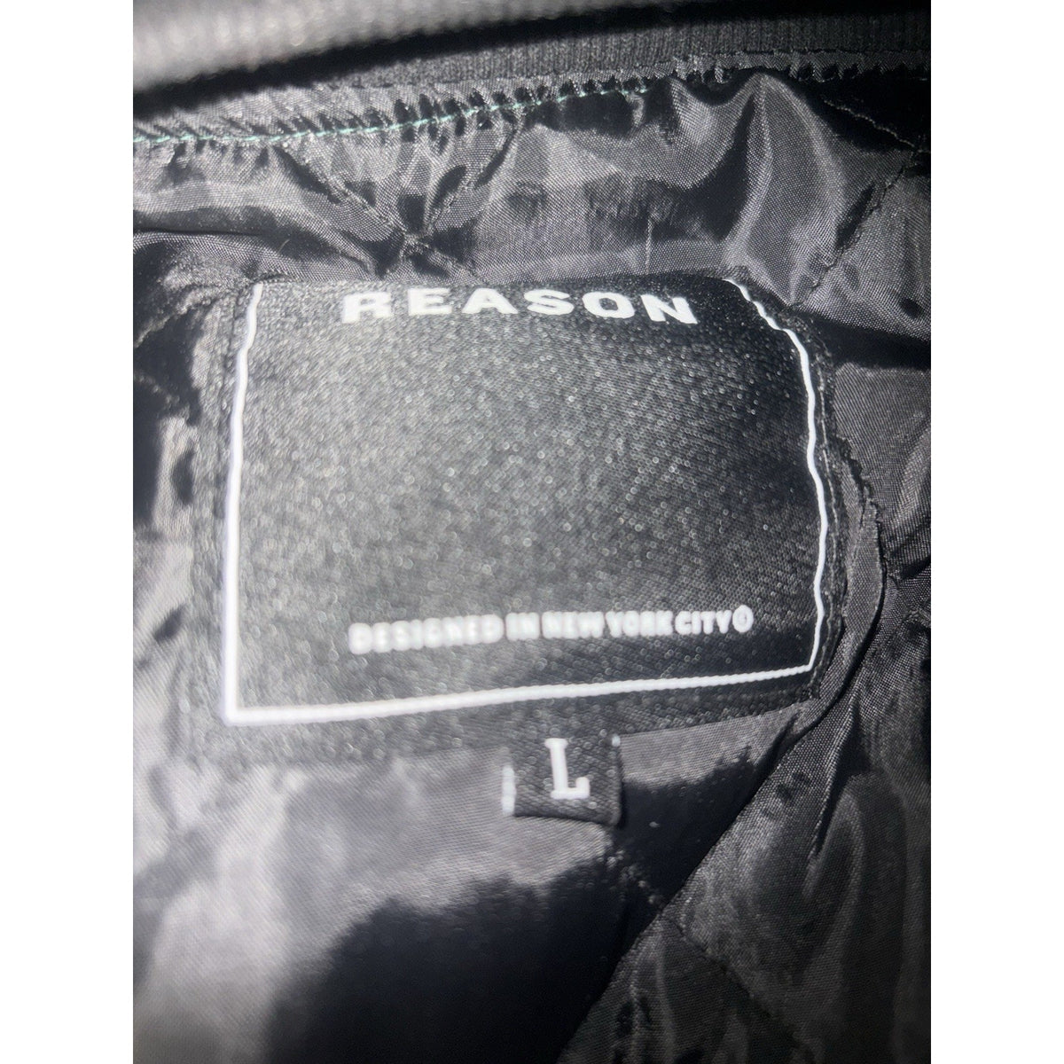 Reason Clothing Spoiler Varsity Jacket - Forest Green / Cream - Men’s Large