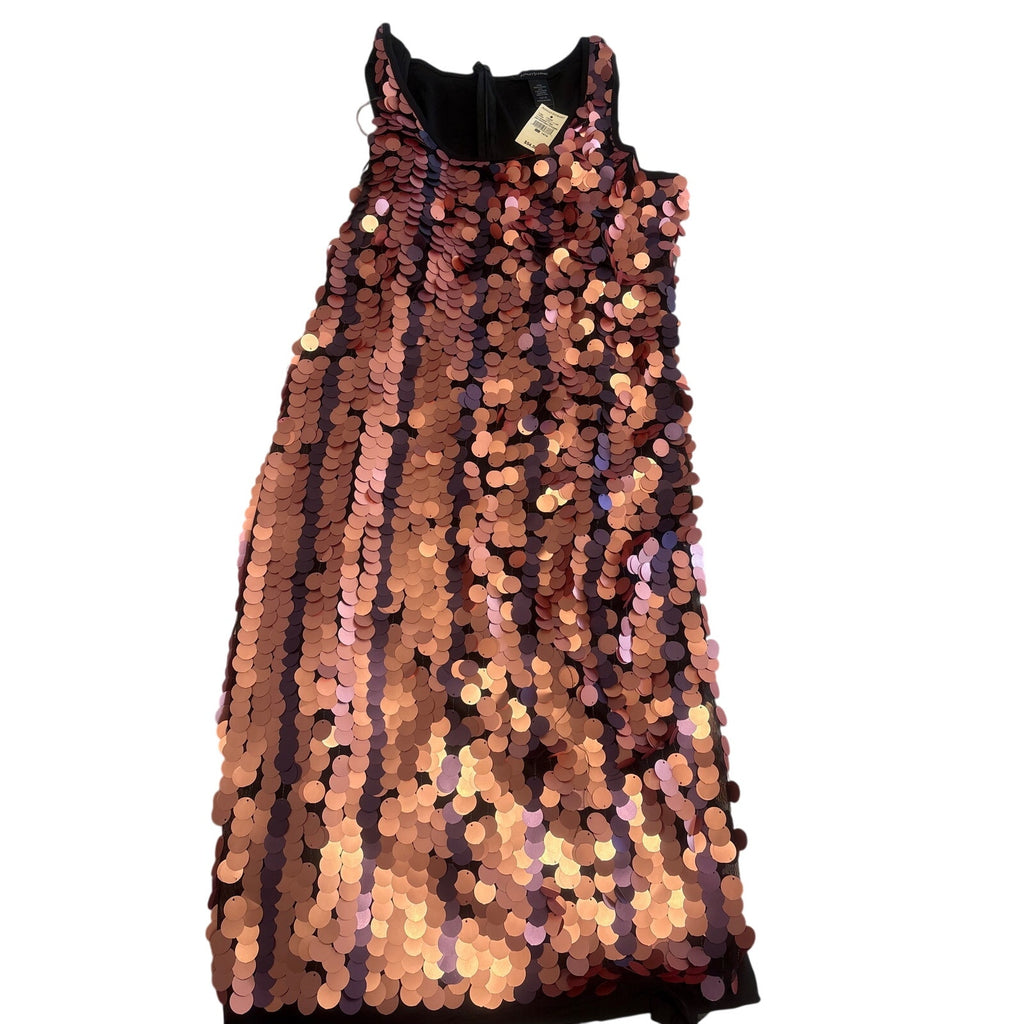 ASHLEY STEWART Sequin Dress Women's 14/16 Plus Size Black Glamorous, Sparkle