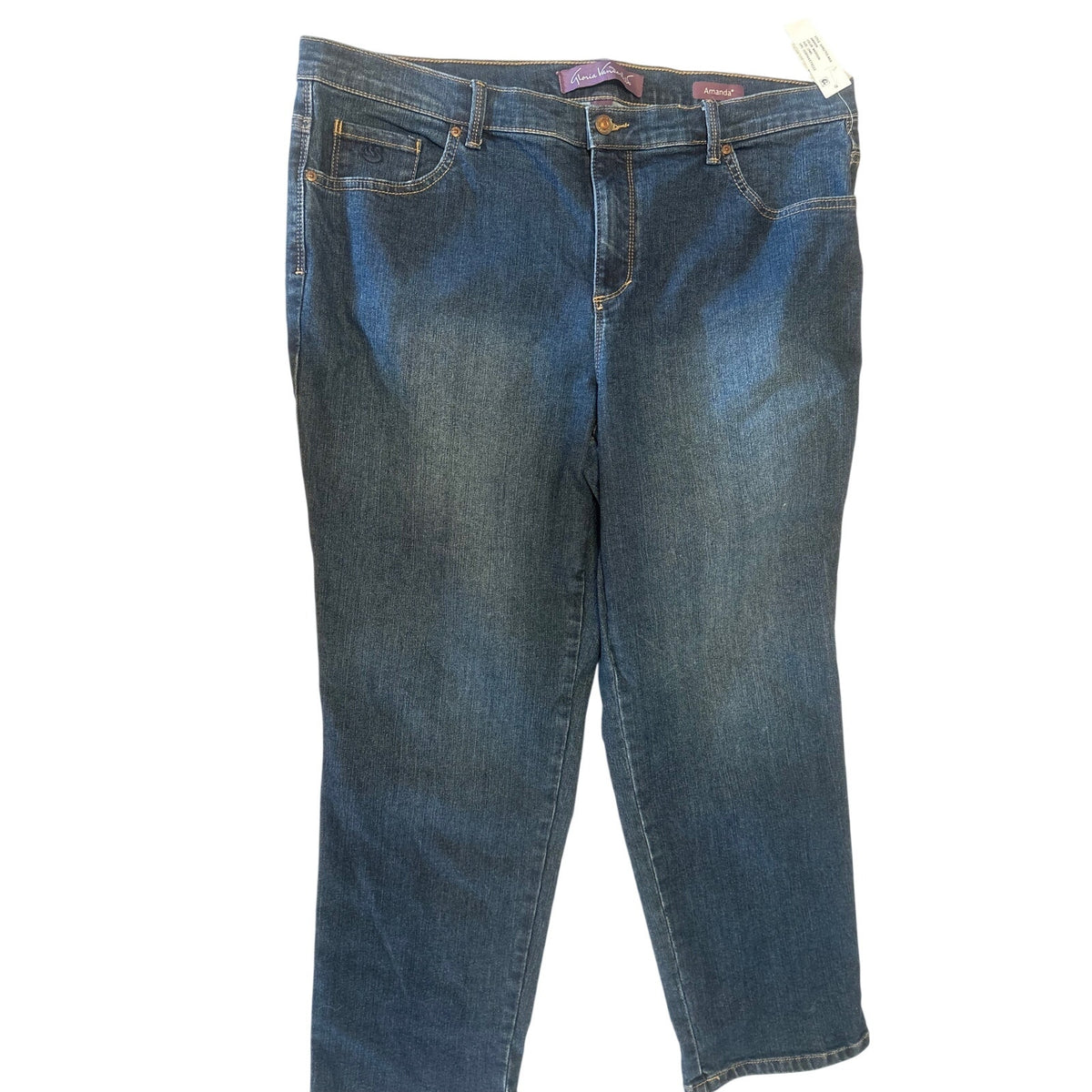 Gloria Vanderbilt Women's jeans, Amanda fit, blue denim, size 18WS