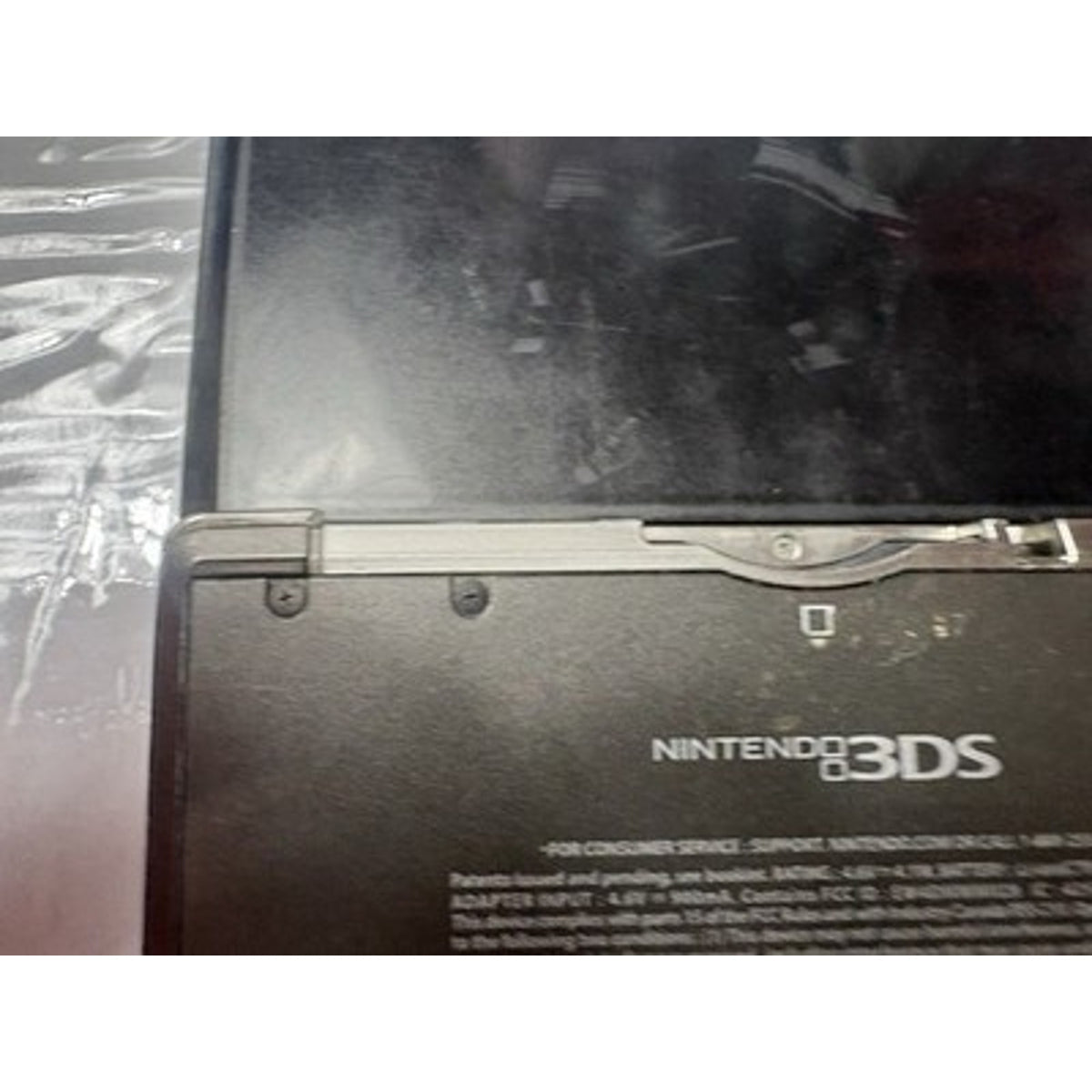 Nintendo 3DS CTR-001 Black Console Top Screen Damaged Parts Repair