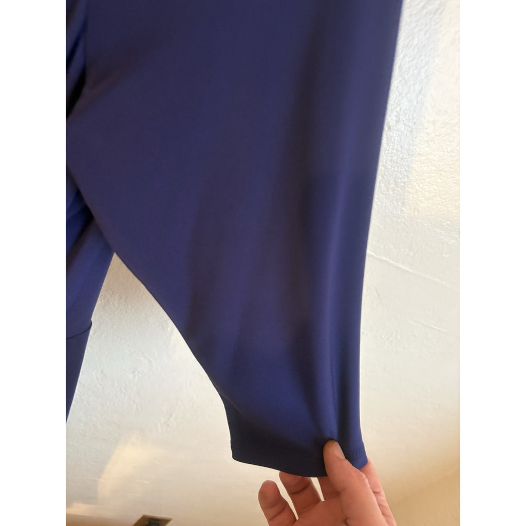 Lauren Ralph Lauren Midi Dress Size 18 Front Twist Blue Wear To Work