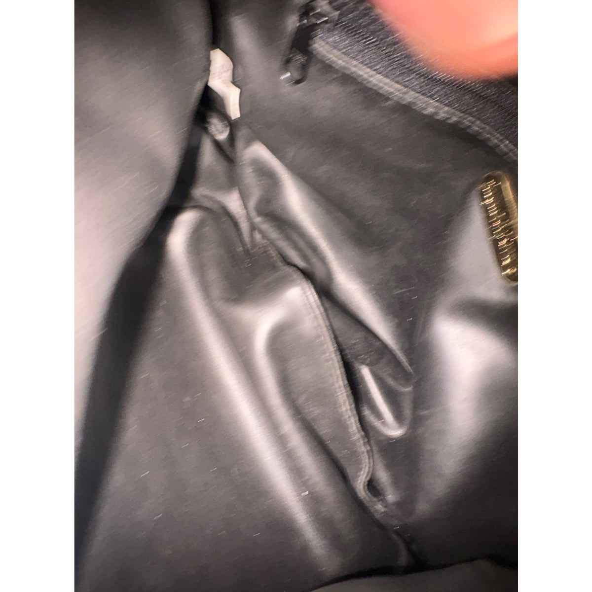 NAUTICA Leather Crossbody Shoulder Bag Women's Black Gold Hardware