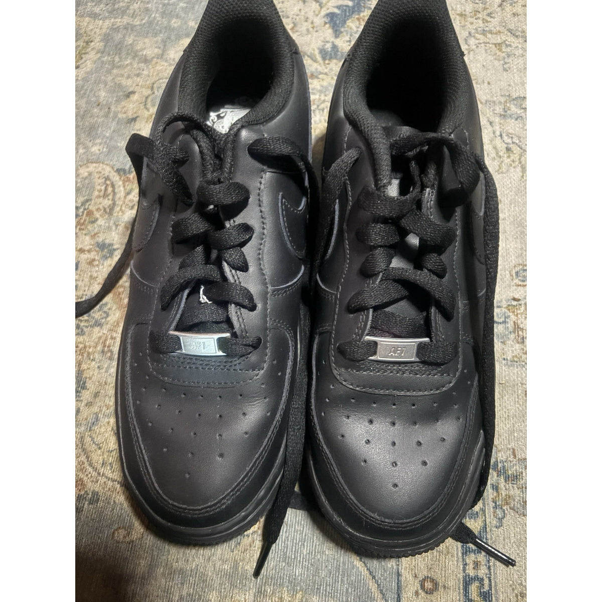 Nike Air Force 1 Low LE Triple Black DH2920‑001 Size 7Y Excellent Shape