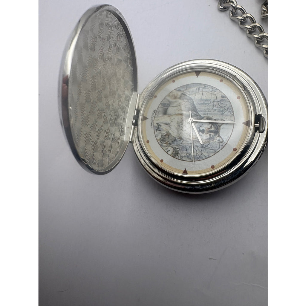 Westminster Wolf Pocket Watch Vintage Unisex Accessories