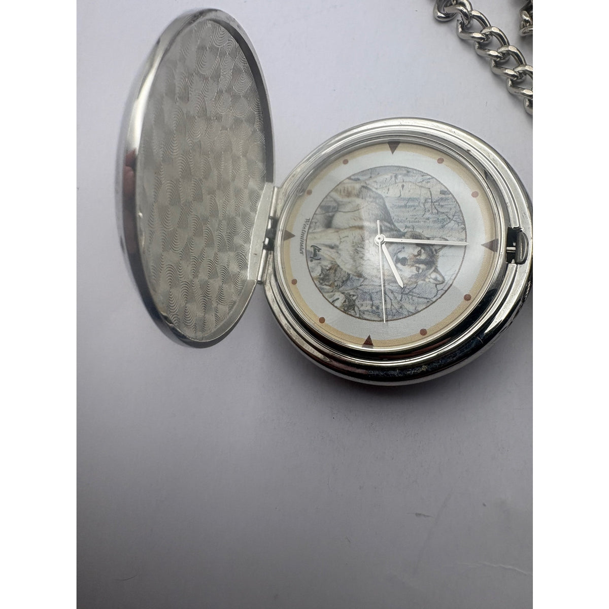 Westminster Wolf Pocket Watch Vintage Unisex Accessories