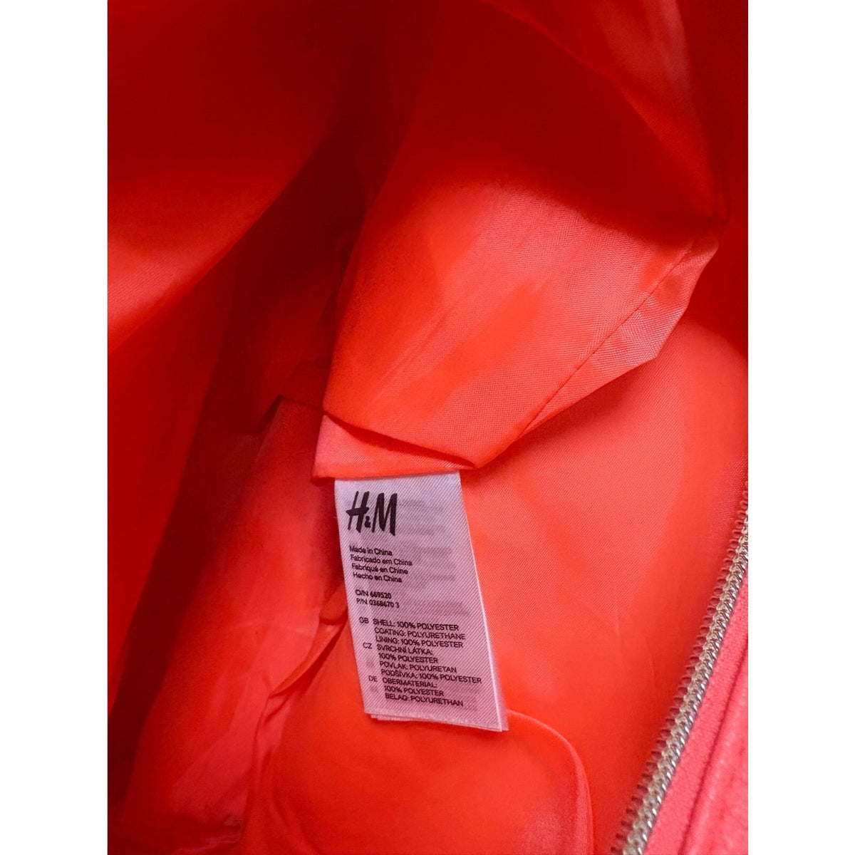 H&M New York Amsterdam London Shoulder Bag Casual Women's Orange Gold