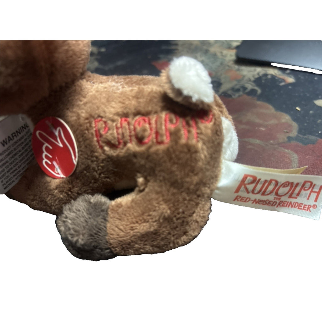 Rudolph the Red Nosed Reindeer - Dan Dee - 5" Musical Light Up Plush - Tag