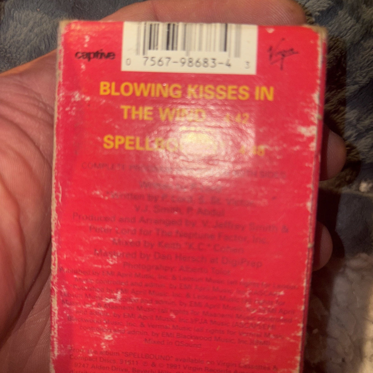 Paula Abdul - Blowing Kisses In The Wind/Spellbound - Cassette Single