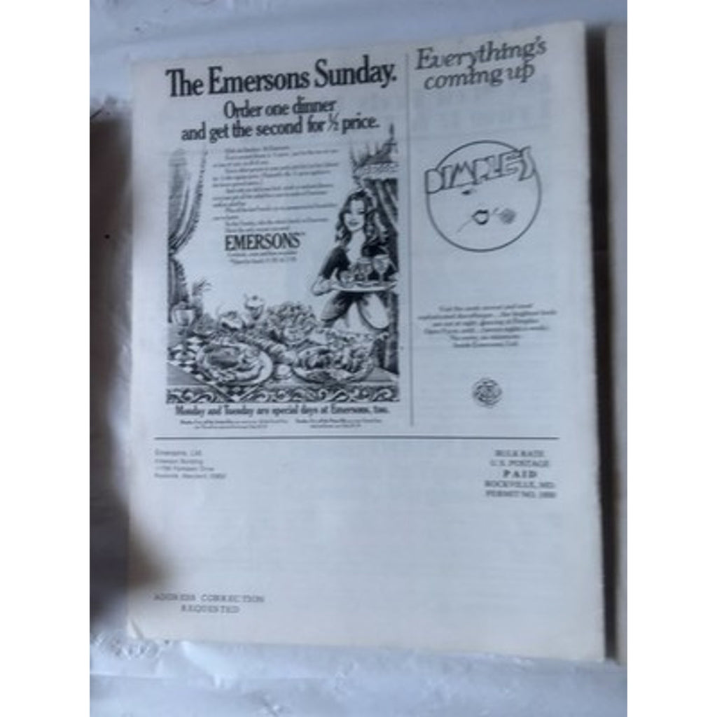 ULTRA RARE 1975 Dimples Disco Magazine Lot Vol 1 No 2 3 4 Emersons Discotheque