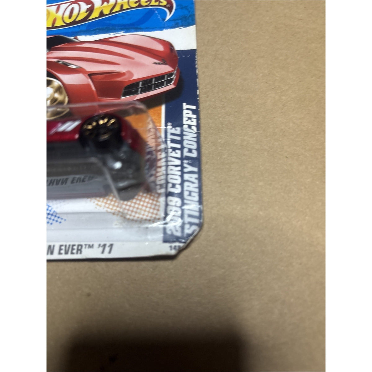 2011 Hot Wheels Faster Than Ever 2009 Corvette Stingray Concept #11 Short Card