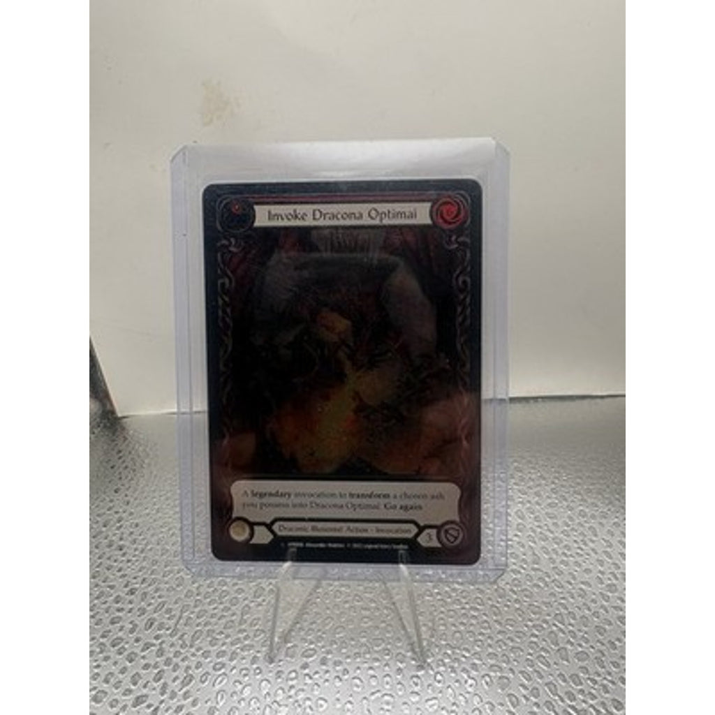 Invoke Dracona Optimai Dracona Optimai (Marvel) foil double side card lp