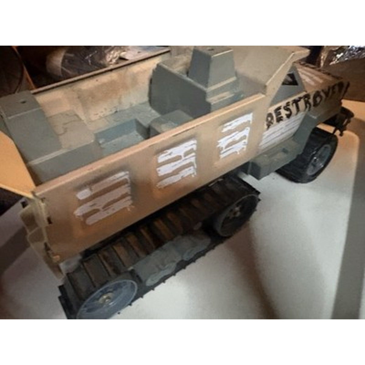 Vintage 1986 Steel Monsters Destroyer Dump Truck Tank Tonka Metal