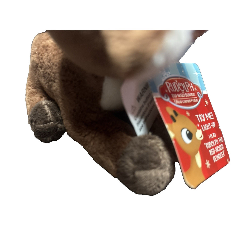 Rudolph the Red Nosed Reindeer - Dan Dee - 5" Musical Light Up Plush - Tag