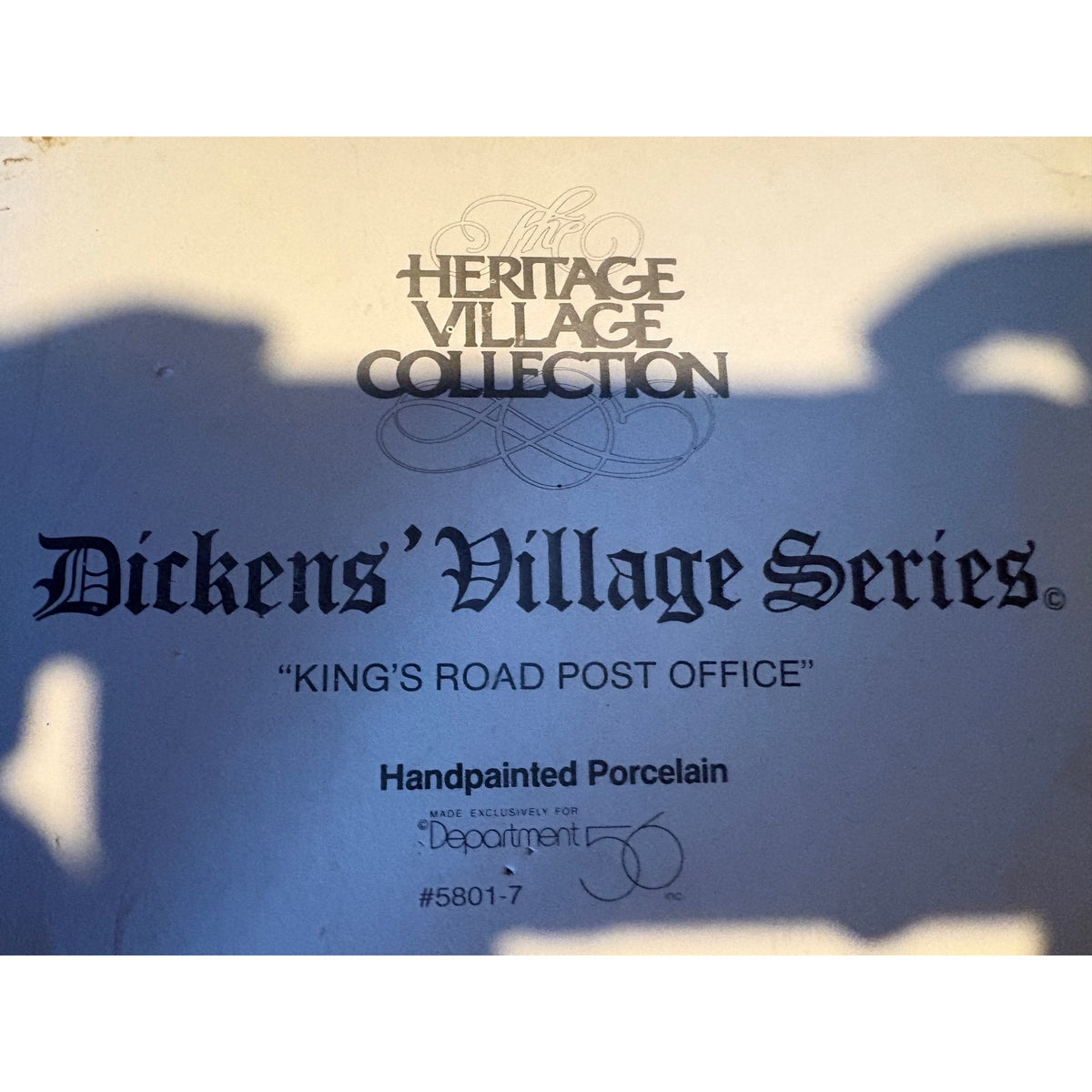 Department 56 King's Road Post Office Heritage Village Collection Decorative House