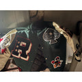 Reason Clothing Spoiler Varsity Jacket - Forest Green / Cream - Men’s Large