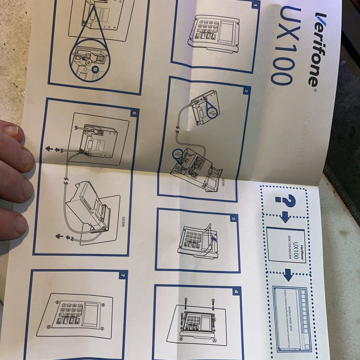Verifone UX100 Unattended Kiosk Sale Keypad M159-100-01-WWB