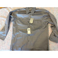 GEOFFREY BEENE Wrinkle Free Sateen Dress Shirt Men 16-32/33 Gray Multicolor